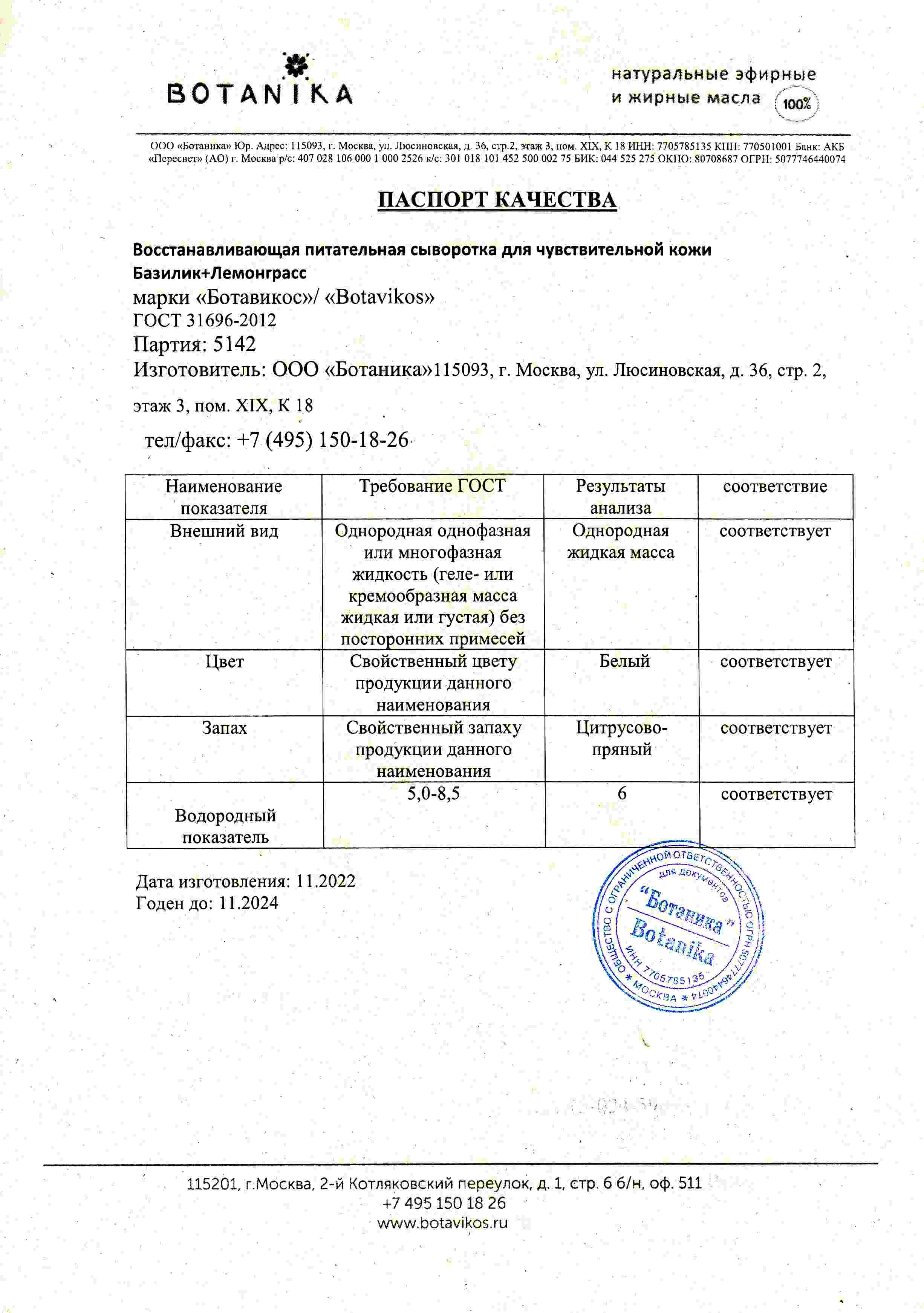 Паспорт №112022